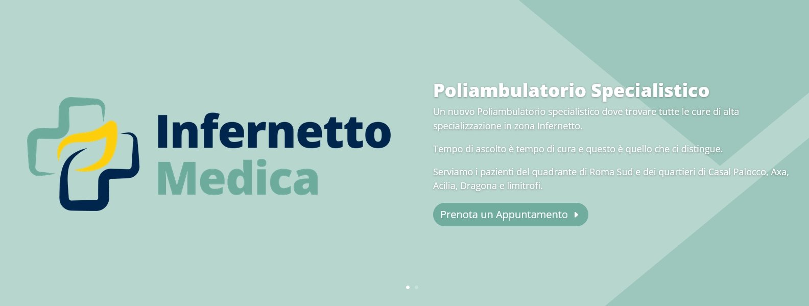 Ingresso del poliambulatorio InfernettoMedica, struttura sanitaria di prossimità all'Infernetto