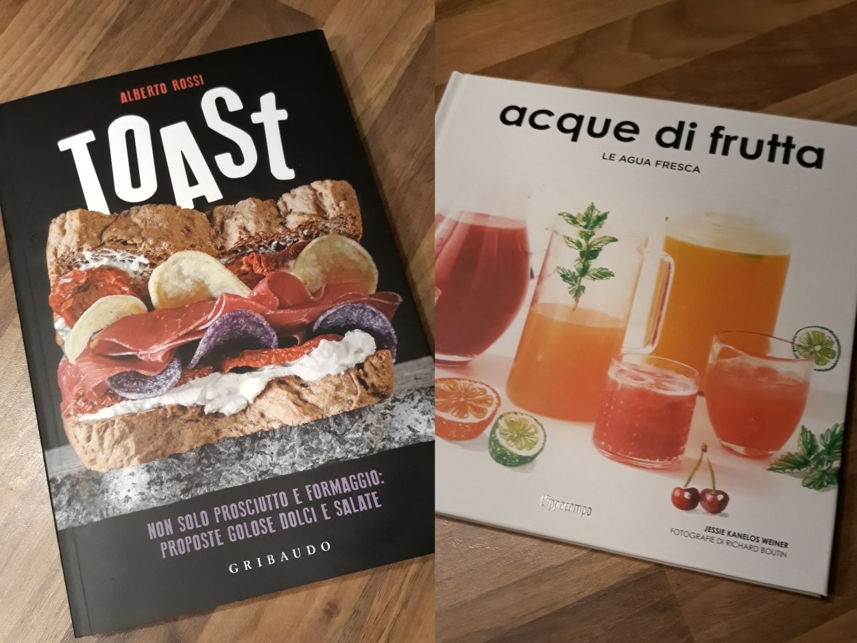Due libri di cucina sfogliati in libreria, una domenica di digital detox lontano dagli schermi