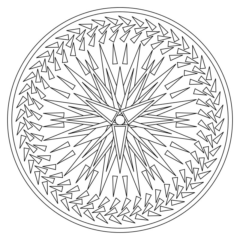 Mandala del Lato Oscuro Nr. 001