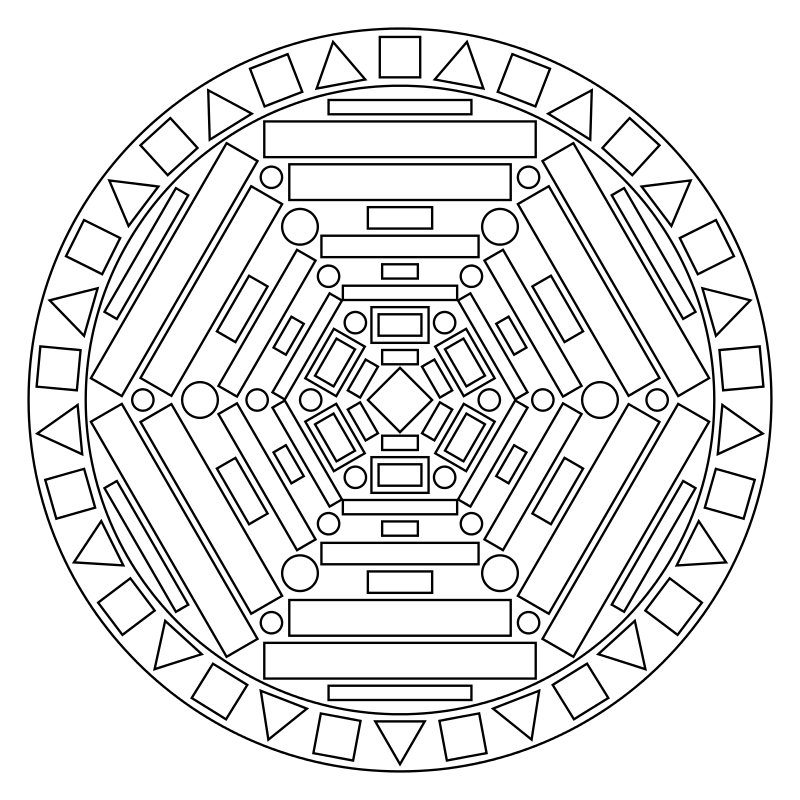 Mandala del Lato Oscuro Nr. 002