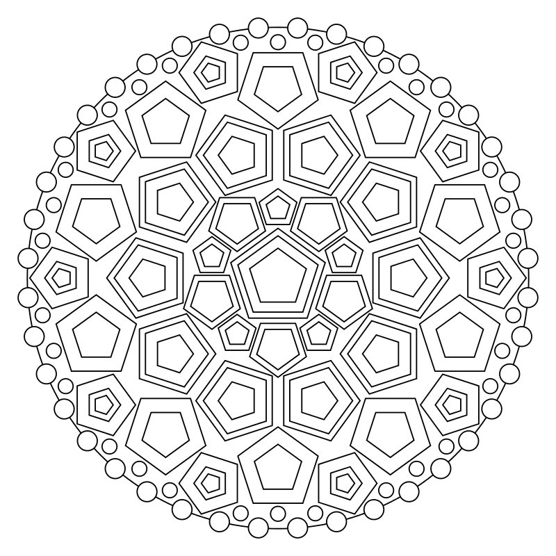 Mandala del Lato Oscuro Nr. 003