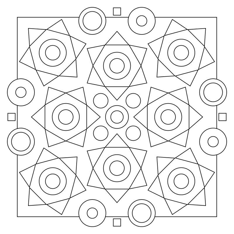 Mandala del Lato Oscuro Nr. 004