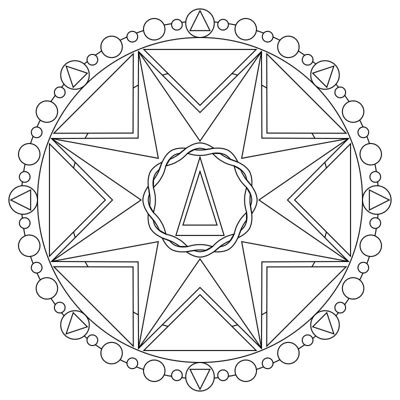 Mandala del Lato Oscuro Nr. 005