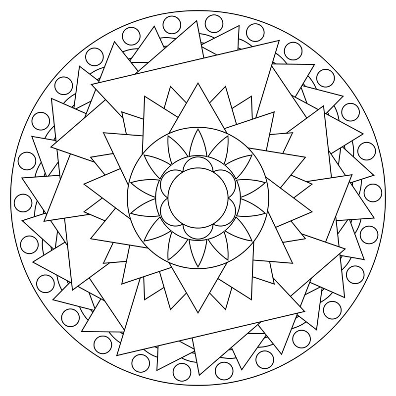 Mandala del Lato Oscuro Nr. 007