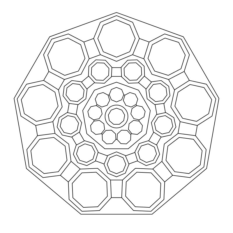 Mandala Geometrico Nr. 001