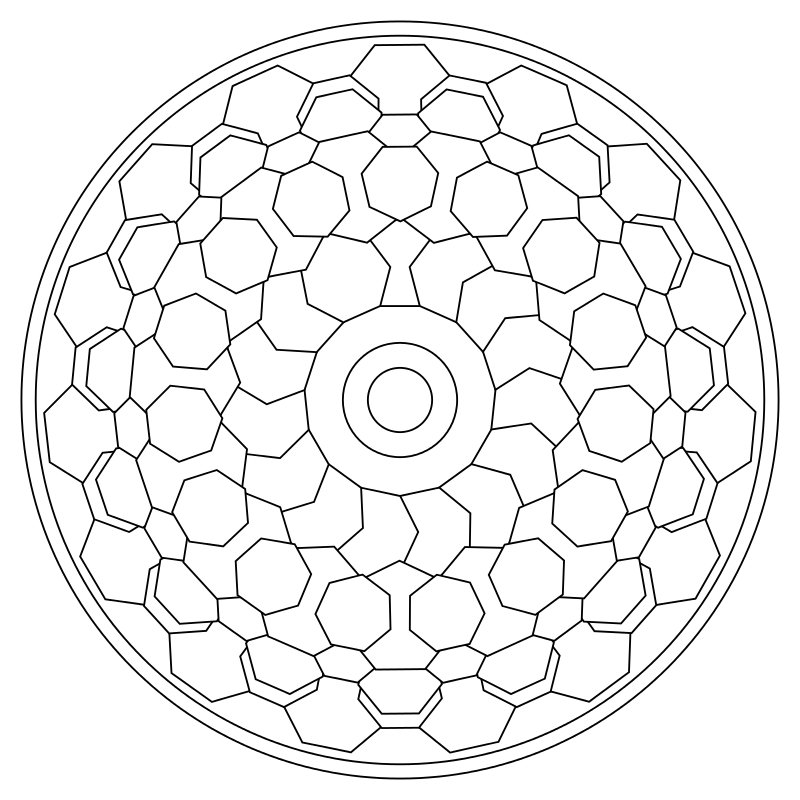 Mandala Geometrico Nr. 009